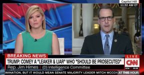 Kate Bolduan Jim Himes CNN James Comes Robert Mueller rot in hell